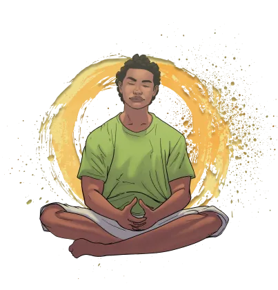 Rangatahi meditating