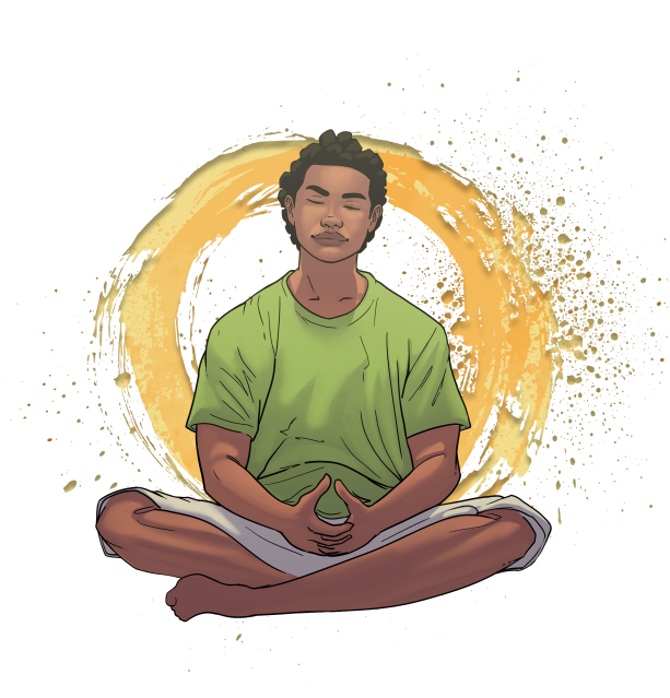 Rangatahi meditating